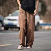 Men Jeans Vintage Jeans Summer Loose Straight-Leg Wide-Leg Pants